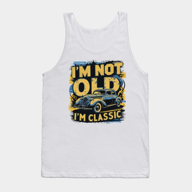 Timeless Ride: Ageless Elegance on Wheels Tank Top by WEARWORLD